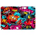 thumbnail image 1 of Graffiti Modern Polyester Non-Slip Floor Rug Office Mat, Machine Washable Office Rugs, 1 of 6