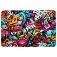 thumbnail image 1 of Graffiti Non-Slip Polyester Chair Mat for Office, Machine Washable Door Rug, 1 of 6