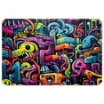 thumbnail image 1 of Graffiti Non-Slip Polyester Floor Rug Office Kitchen Mat, Machine Washable, 1 of 6