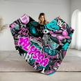thumbnail image 1 of Graffiti Paint Blanket Personalized for Boys, Girls, Streetwear Style, Girlfriend Gift, Boyfriend, Brother, Son, Throw Blanket, Plush Light, 1 of 5