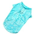 thumbnail image 1 of Graffiti Pattern Ice Silk Pet Sleeveless Vest Breathable Mesh Cooling Tank Top with Built-in D-Ring for Small Medium Dogs Cats Summer Daily Walking(Light Green-S-35cm), 1 of 7