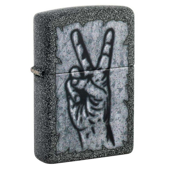 Zippo Windproof Lighter, Graffiti Peace Design, Single Piece