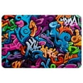 thumbnail image 1 of Graffiti Polyester Chair Rug Mat, Non-Slip and Machine Washable Area Rugs, 1 of 6