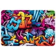 thumbnail image 1 of Graffiti Polyester Non-Slip Machine Washable Chair Mats Floor Mat Area Rug Set, 1 of 6