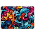 thumbnail image 1 of Graffiti Polyester Non-Slip Machine Washable Office Rug Door Rug Floor Mats, 1 of 6