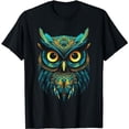thumbnail image 1 of Graffiti Pop Art Of Owl Animal Graphic Tees for Men Women T-Shirt, 1 of 5