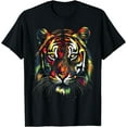 thumbnail image 1 of Graffiti Pop Art Of Tiger Animal Graphic Tees for Men Women T-Shirt, 1 of 4