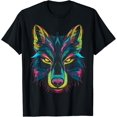 Graffiti Pop Art Of Wolf Animal Graphic Tees for Men Women TShirt