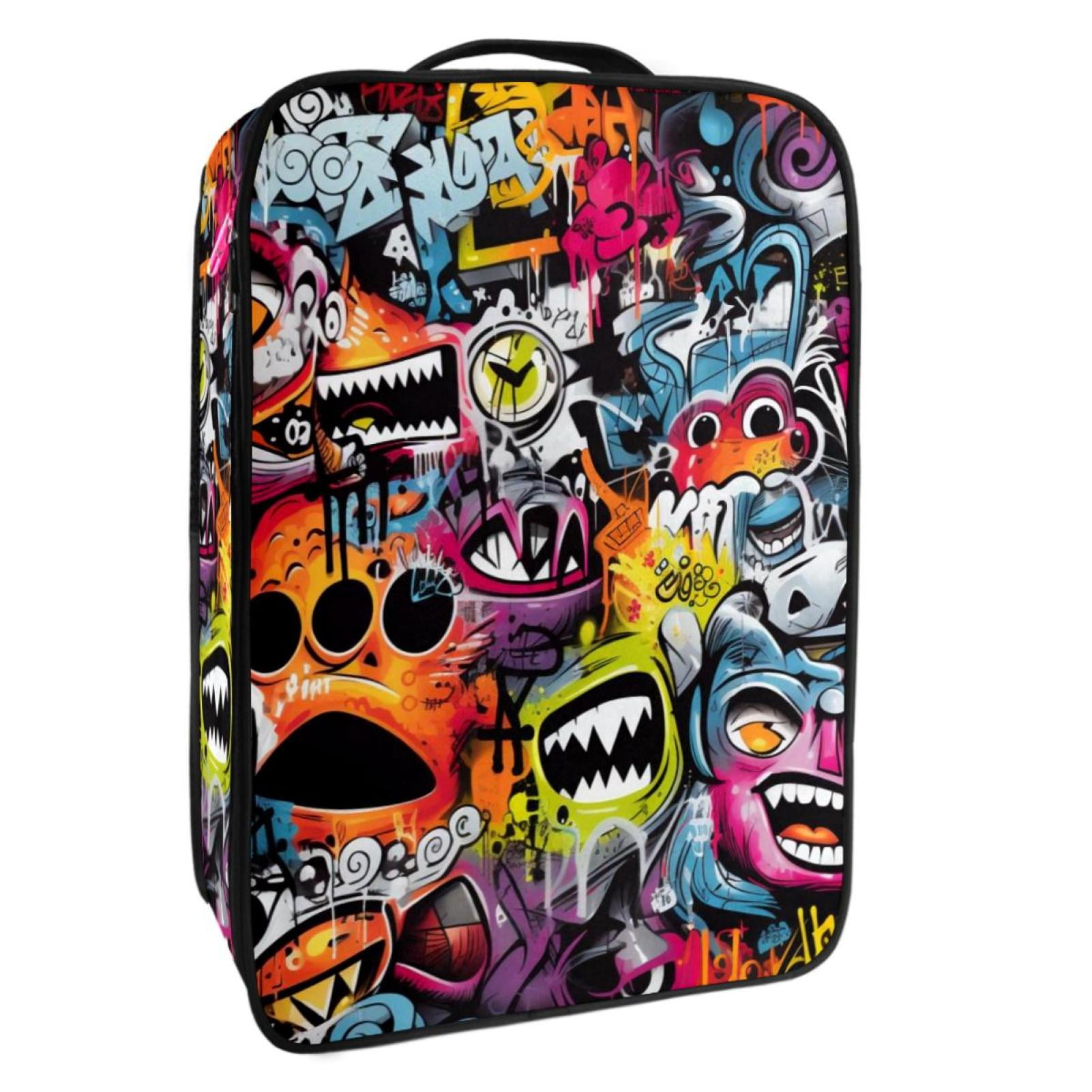 Graffiti Premium Polyester Shoe Organizer - Spacious Shoe Storage Box, 23x31cm/9x12in, Sturdy and Durable Construction - Ideal for Organizing and Your Shoes - Limited Stock! Order Now!
