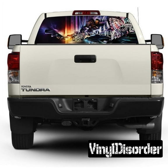 Graffiti Rear Window View Through Graphic Og001 - 36 Inches