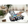 thumbnail image 1 of Graffiti Rug, Lover Hands Graffiti Rugs, Thick Rugs, Couple Holding Hands Graffiti Painting Rugs, Street Graffiti Rugs, Small Rugs, 2.6'x6.5' - 80x200 cm, 1 of 8
