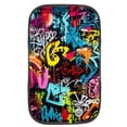 thumbnail image 1 of Graffiti Soft Comfortable Furry Printed Car Armrest Mat Pad Cover Accessories 12.5x8.2 Inch, 1 of 6
