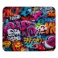 thumbnail image 1 of Graffiti Square Gaming Mouse Pad Desk Mat, 8.3x9.8 Inch, Non-Slip Rubber Bottom, Printed, Suitable for Office and Gaming, 1 of 6