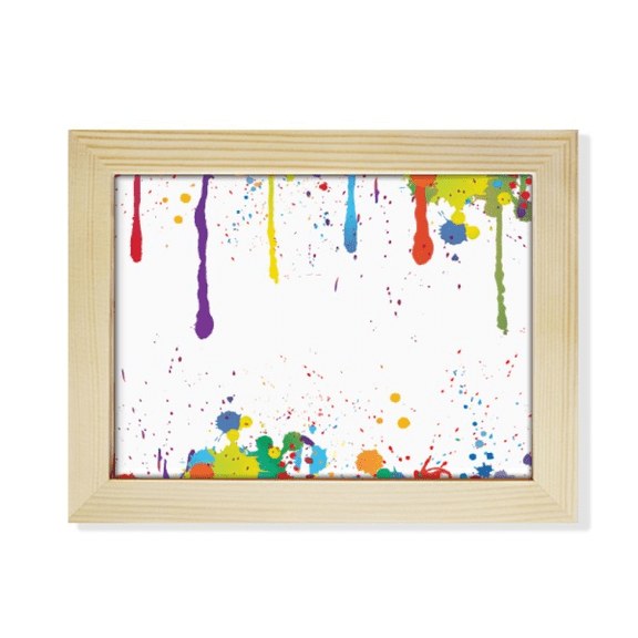 Graffiti Street Colorful Point-Color Desktop Photo Frame Picture Art Decoration Painting 6x8 inch