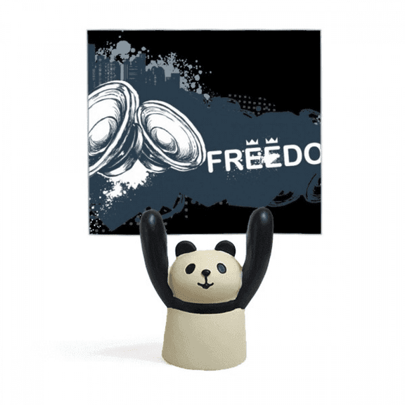 Graffiti Street Culture Hip-Hop Speaker Memo Holder Cartoon Animal Panda Stand Decoration