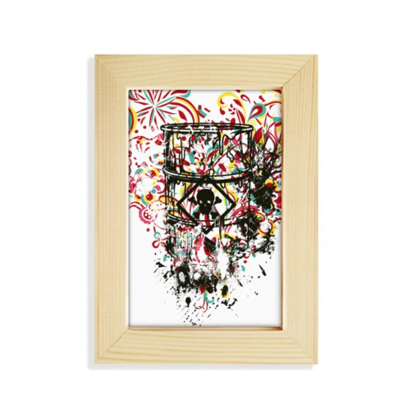 Graffiti Street Heart Art Illustration Pattern Desktop Display Photo Frame Picture Art Painting 5x7 inch