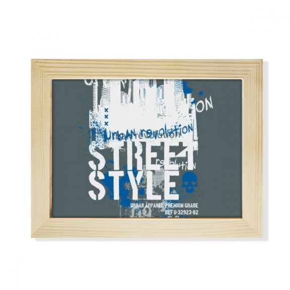 Graffiti Street Landmark Urban Art Pattern Desktop Photo Frame Picture Art Decoration Painting 6x8 inch