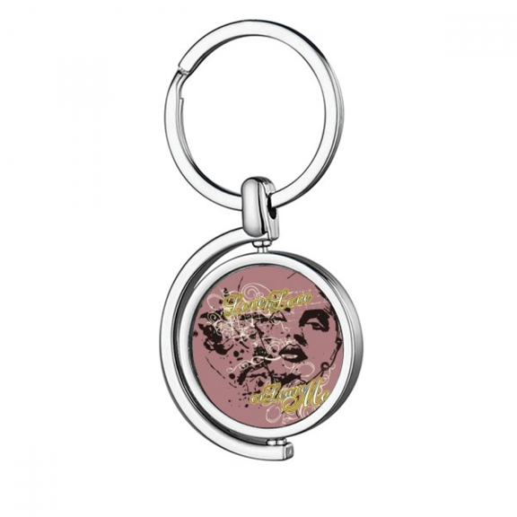 Graffiti Street Love to Love or Leave Me Rotating Keychain Metal Keyring Holder