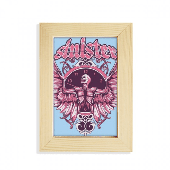 Graffiti Street l Angle Clock Pattern Desktop Display Photo Frame Picture Art Painting 5x7 inch