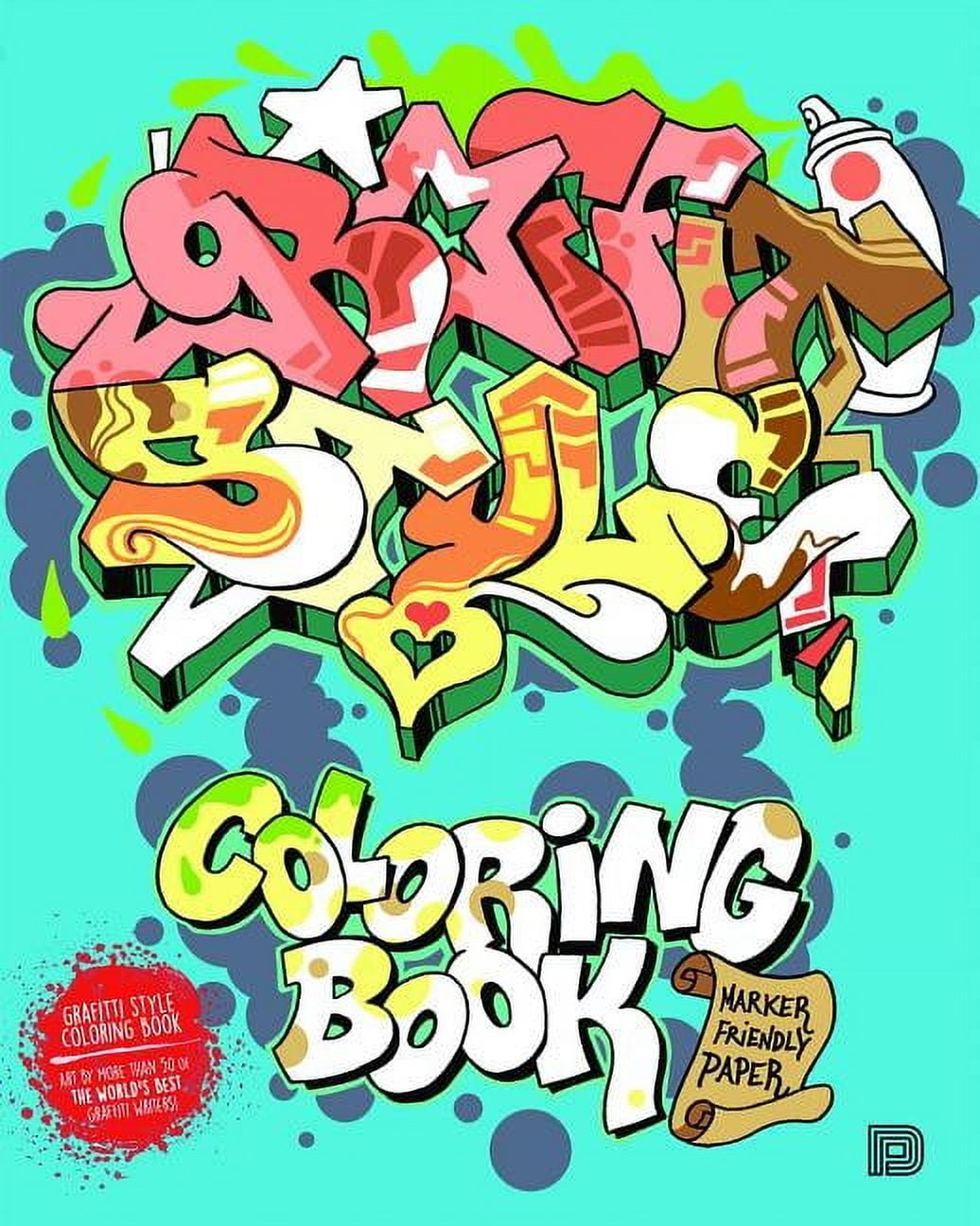 Graffiti Style Coloring Book (Paperback) - Walmart.com