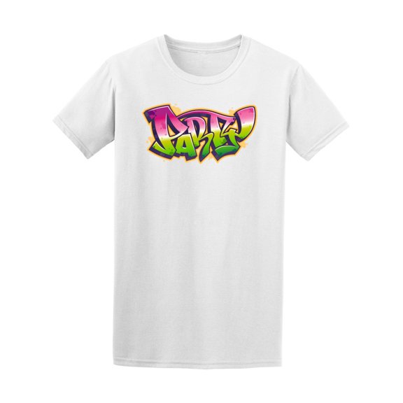 Graffiti Style Party Men T-Shirt - Image by Shutterstock, Male 3X-Large