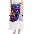 thumbnail image 1 of Graffiti Stylish Summer Chiffon Beach Dress with Polyester Straps - Women's Summer Dresses, 1 of 6