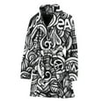 thumbnail image 1 of Graffiti Surfing Pattern Women Bathrobe One Size Univeral Fits, Graffiti Art Style Fashion Lightweight Plush Fleece Long Robe For Women, 1 of 3