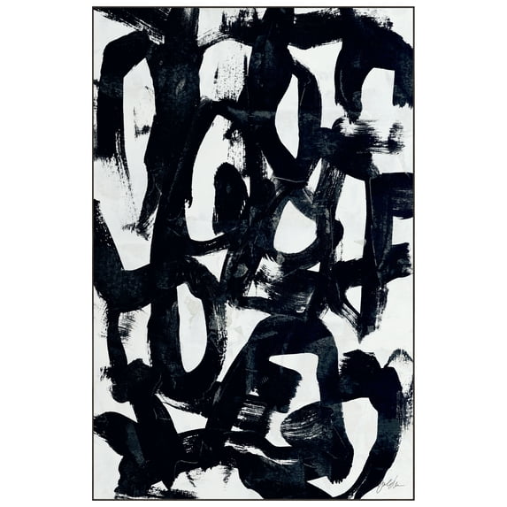 Graffiti Tangle I Washable Abstract Art Area Rug size 5'x8', Power-loomed, Heavenly Softness with Non-Slipping Backing