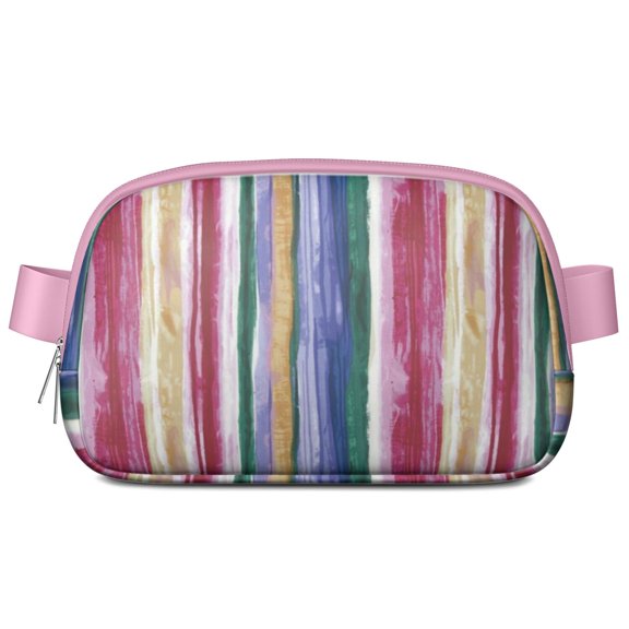 Graffiti Tie Dye Waist Bag – Psychedelic Rainbow Fanny Pack with Artistic Urban Street Style