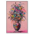thumbnail image 1 of Graffiti Vase Canvas Graffiti Pop Art by Art Remedy, White Frame, 10" x 15", 1 of 7