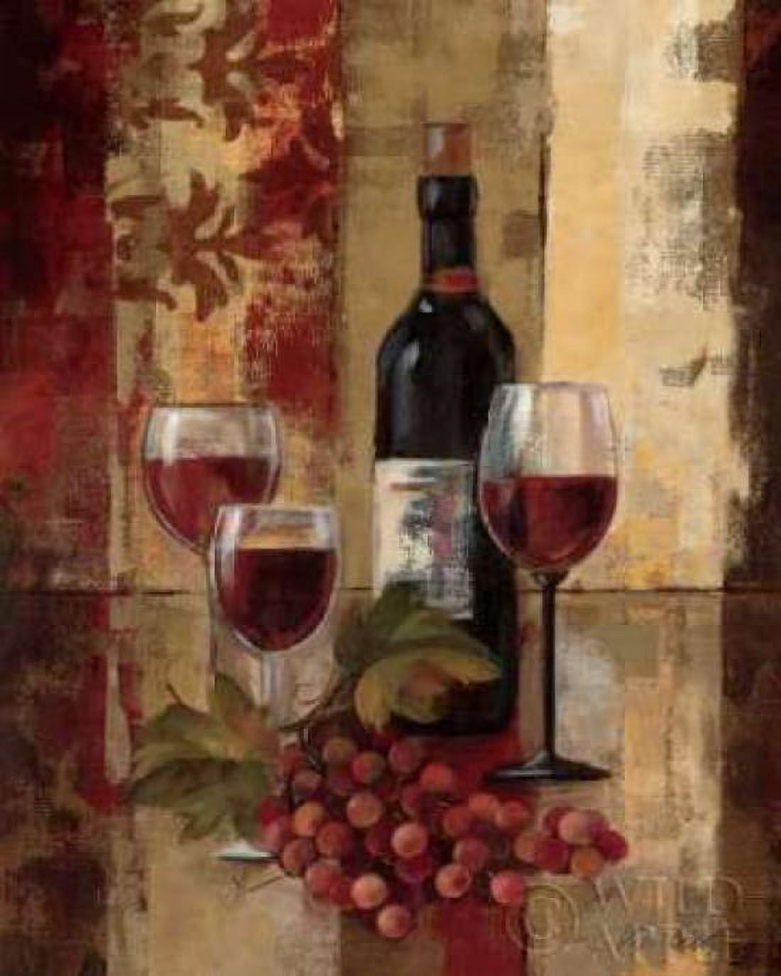 Graffiti and Wine II Canvas Art - Silvia Vassileva (24 x 30)