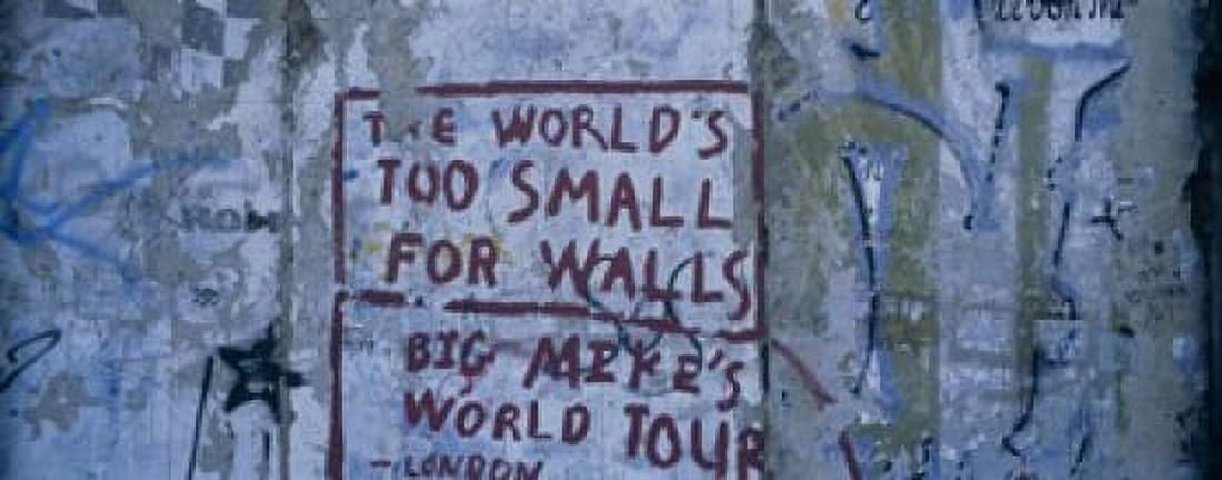 Graffiti on a wall Berlin Wall Berlin Germany Canvas Art - Panoramic Images (15 x 6)