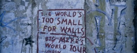 Graffiti on a wall Berlin Wall Berlin Germany Canvas Art - Panoramic Images (30 x 12)
