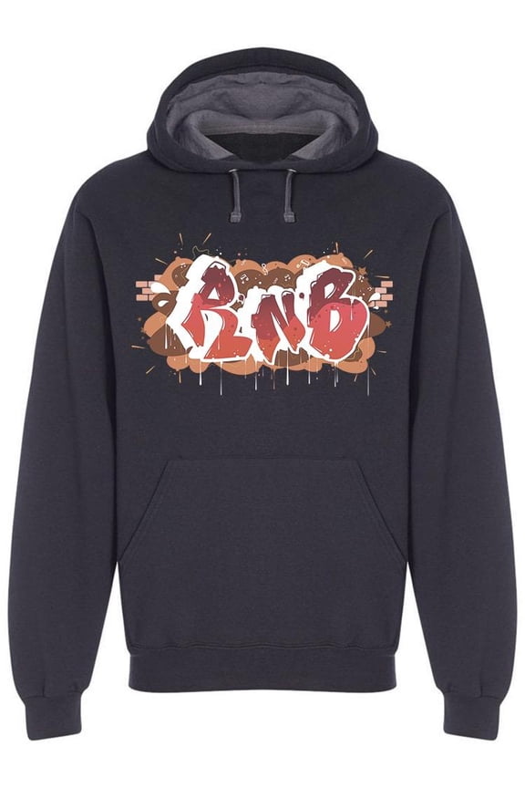 Grafitti Style R And B Hoodie Men -Image by Shutterstock, Male Large