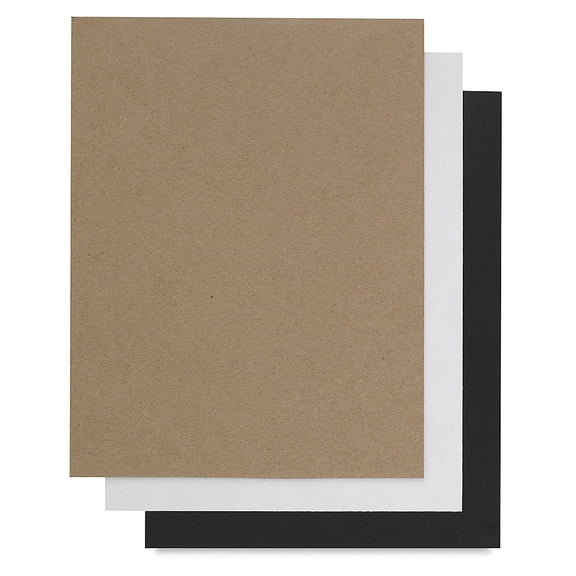 Grafix Chipboard Pack - 8 1/2" x 11", Assorted, Pkg of 15
