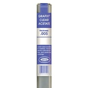 خلات Grafix Clear - 50 &times; 25 قدمًا &times; .005 ، لفة