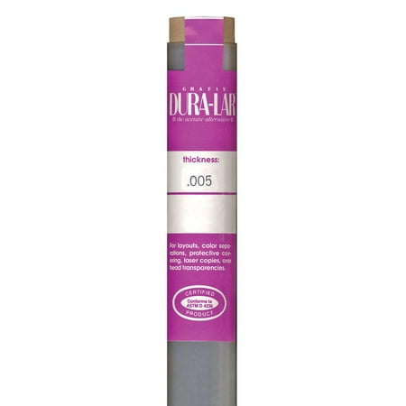 Grafix Dura-Lar Clear Overlay Film 5 mil Rolls - 20" x 25 ft. Roll