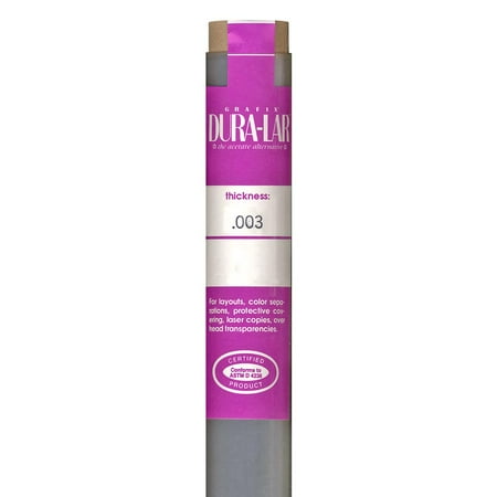 Grafix Dura-Lar Film Clear Overlay 3 mil 20" x 50 ft. Roll