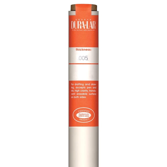 Grafix Dura-Lar Film Matte 5 mil 40" x 12 ft. Roll
