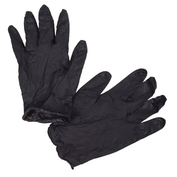 Grafix Edge Vinyl Gloves, 10/Pkg., Black