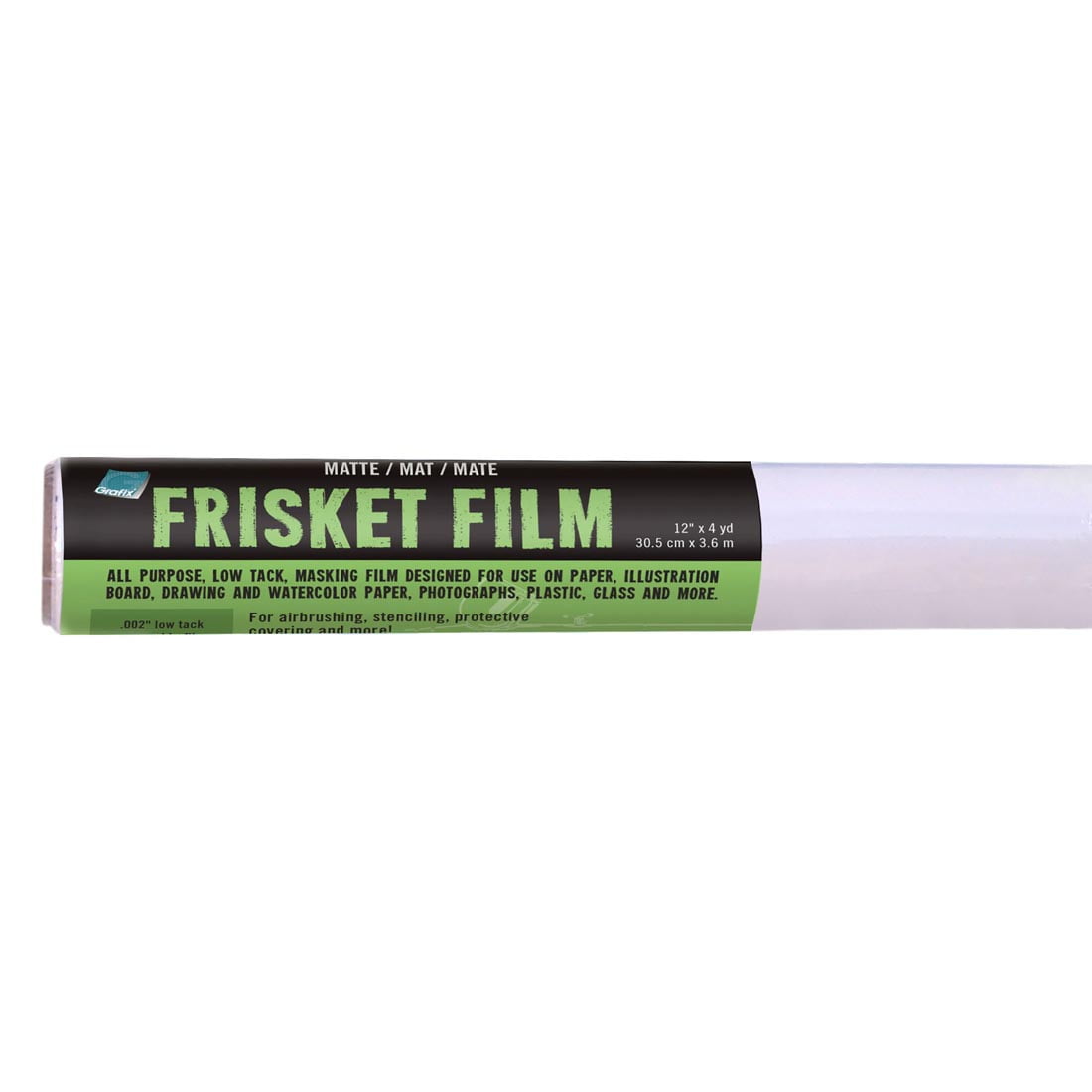 Grafix Frisket Film Roll, 12" x 4 yds., All Purpose Low-Tack, Matte