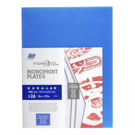 Grafix Impress Monoprint Plates - 5" x 7", Pkg of 24