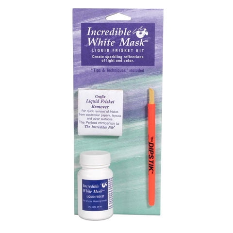 Grafix Incredible White Mask/Liquid Frisket Kit, 2 oz.