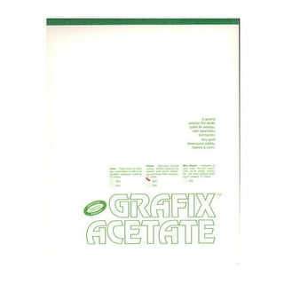 Grafix .010 Craft Plastic Film Opaque White 9x12 25-Pack