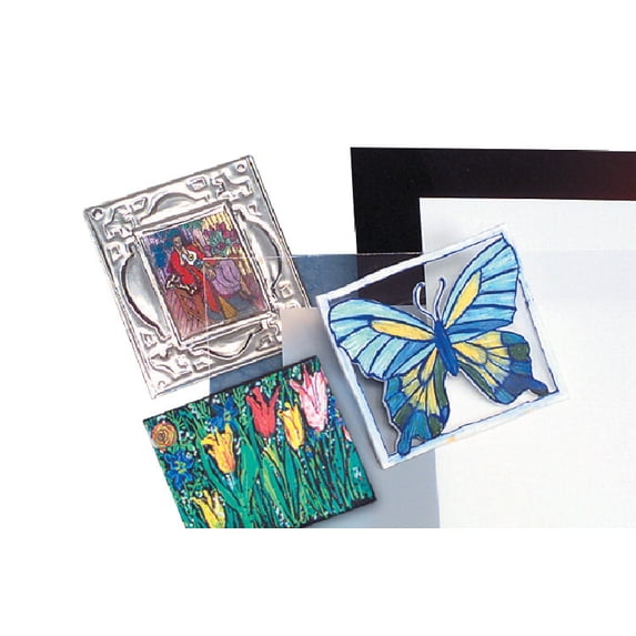 Grafix Shrink Film, 8-1/2 x 11 Inches, Assorted Colors, Set of 100