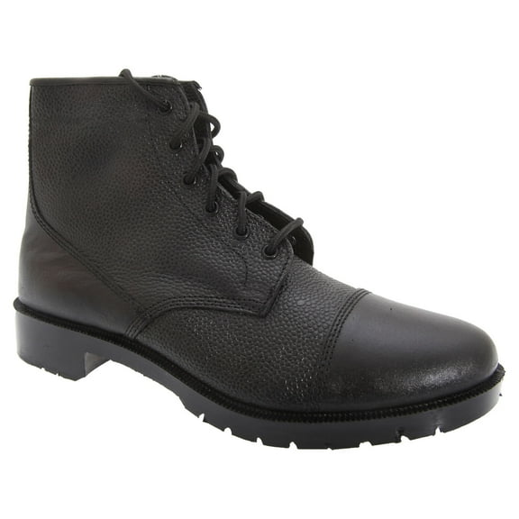 Grafters Mens Grain Leather 6 Eye Cadet Boots