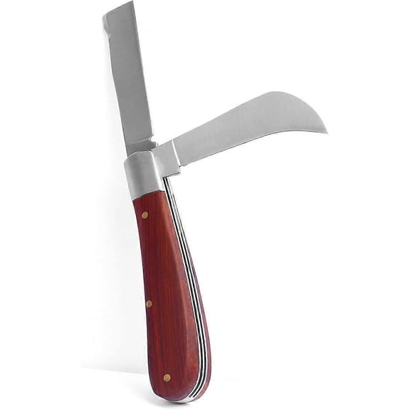 Grafting Gardening Knife for Pruning, Bud Shoot Knife, Pruning Knife, with 2 Rolls Grafting Tape Plants Repair Tapes for Floral Fruit Tree