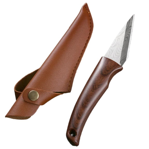 Grafting Knife with Sheath, Wood-Grain Laser Blade for Fruit Tree Budding and Bark Grafting, Precision Garden Kit, Lightweight for All-Day Carry, Style A