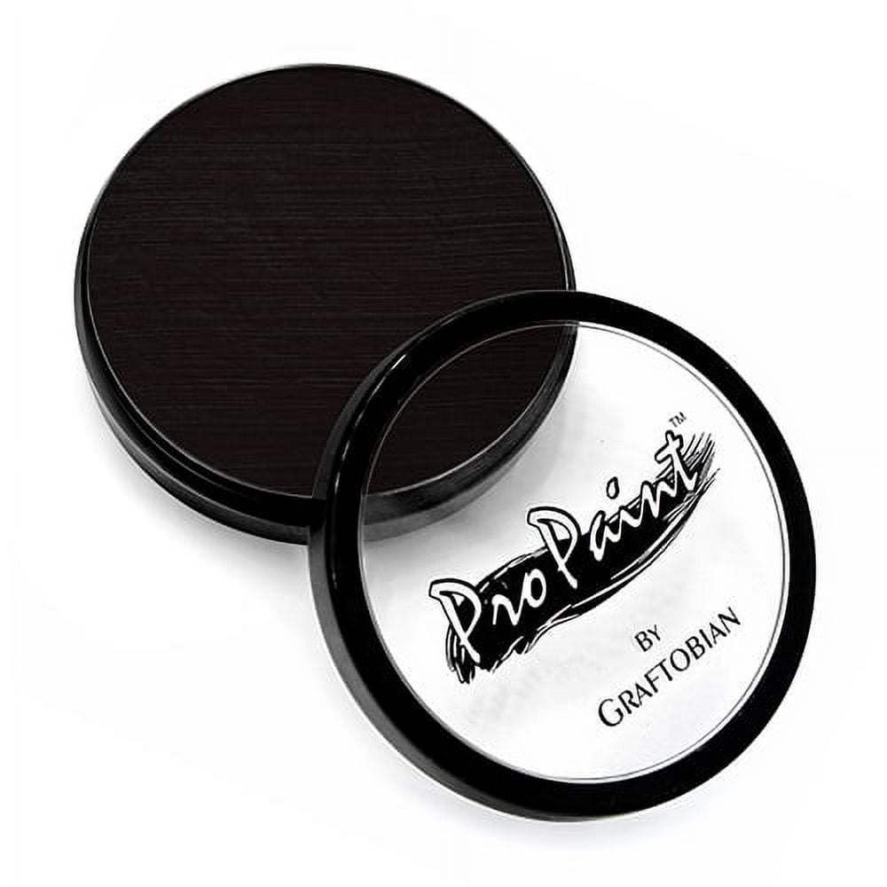 Graftobian Pro Paint Face and Body Paint - Raven Black, 30 ml