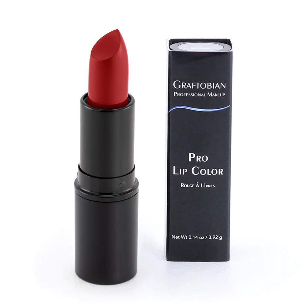Graftobian Professional Color Lipstick - Ultra Long-Wearing, Comfortable Texture, Full Range of HD Shades, For All Skin Tones and Undertones, Velvety Smooth Semi-Matte Finish, Garnet